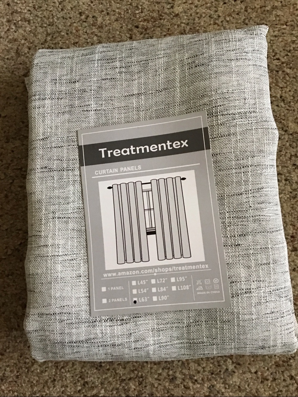 SALE-Light Gray  Curtains,